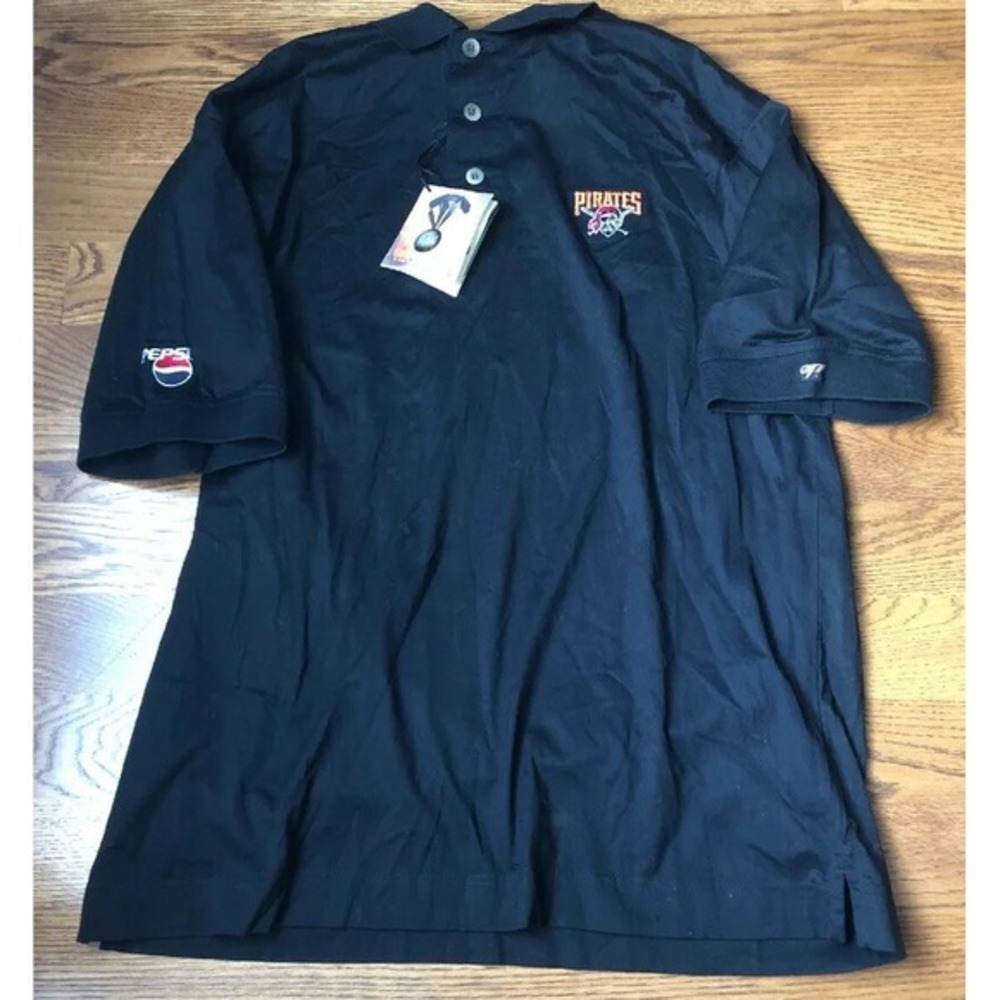NEW Pittsburgh Pirates CUTTER &‎ BUCK  POLO SHIRT W/LOGOS NWT SIZE Large